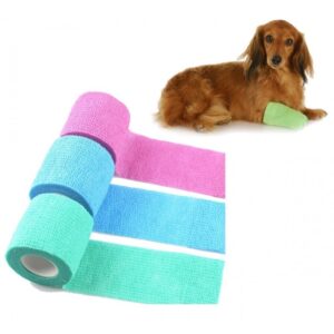 DOG, CAT, PUPPY, HORSE NON-WOVEN VET WOUND COHESIVE BANDAGE WRAP TAPE ...